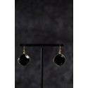Boucles d\'oreilles Elégance Onyx Noir