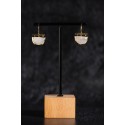Moonstone Demi-Lune short Earrings