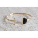 Black Onyx Demi-Lune Bracelet