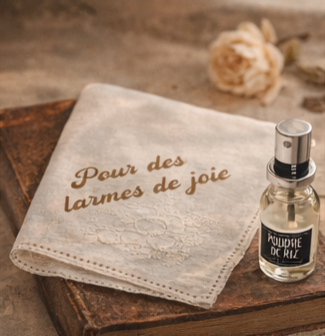 Scented handkerchief Beau Mot Cœur: For tears of joy