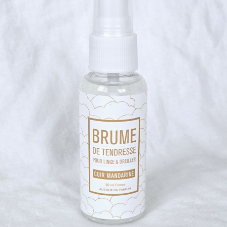 Brume de Tendresse Cuir Mandarine pour linge et oreiller