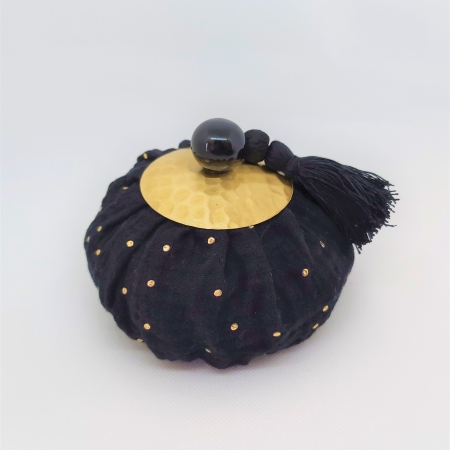 Gold Dots Scented Purse Fève tonka