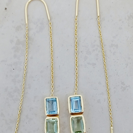 Pastel Sun long Earrings
