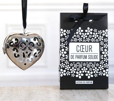 Grand coeur ARGENT de parfum solide : parfums au choix