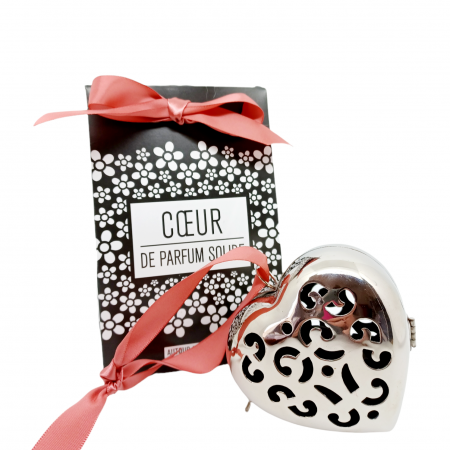 Large Silver Scented Heart: perfumes to choose