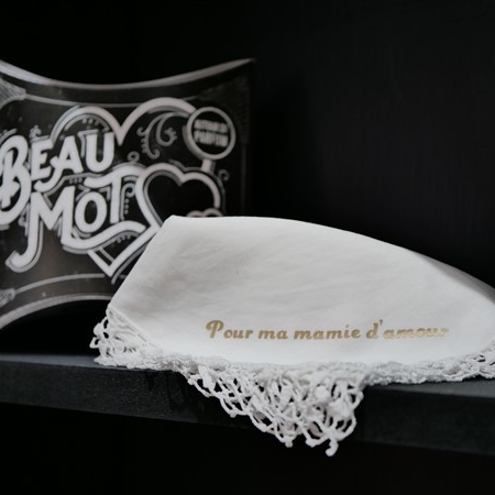 Mouchoir parfumé: Beau Mot Coeur