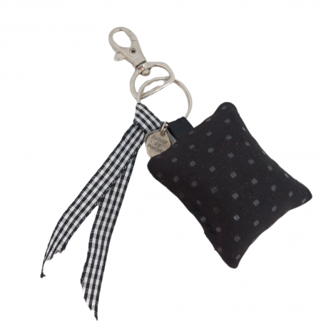 Scented Pillow Key Ring French Chic Fève tonka