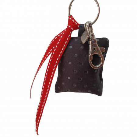 Scented Pillow Key Ring French Chic Fève tonka