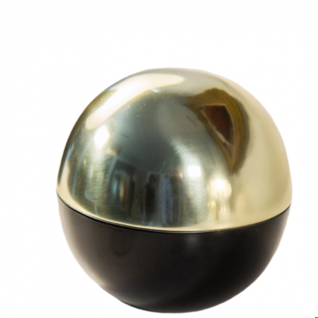 Black and Gold Sphere for Candle