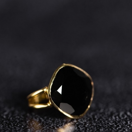 Black Onyx Elegance Ring