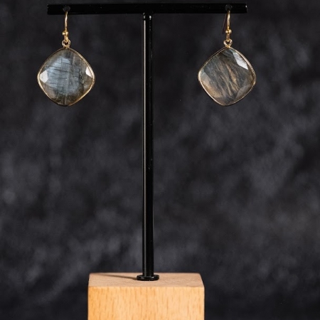Boucles d'oreilles Finesse Labradorite