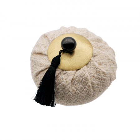 Aumônière parfumée sequins Poudre de riz