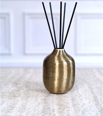 Small Gold Vase for Scented Bouquet