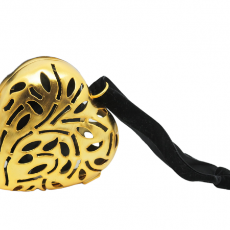 Coeur Art Deco OR de parfum solide -Parfum au choix