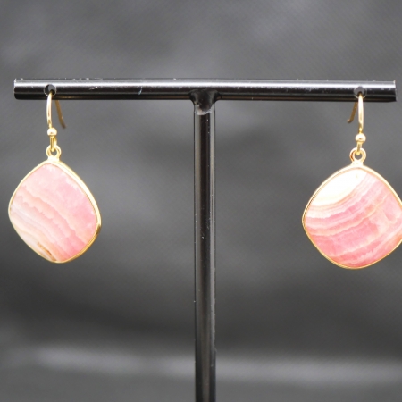 Boucles d'oreilles Elégance Rhodocrosite
