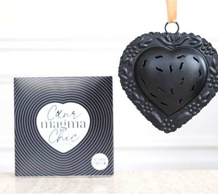 Grand Coeur Noir Magma Chic