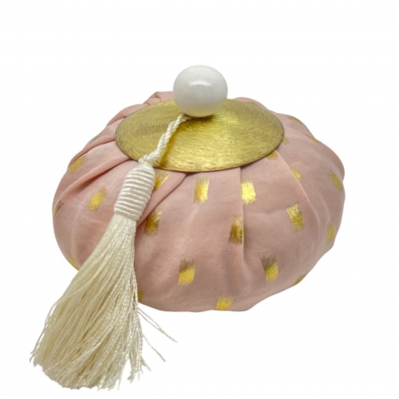 Aumônière Touches d'or Poudre de riz