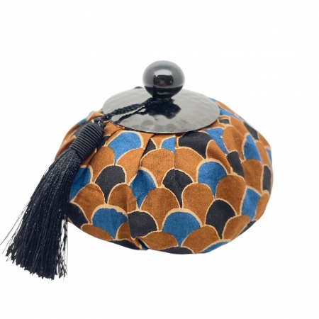 Block Print Pouch Tonka Bean