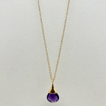 Collier Goutte Poétique Améthyste